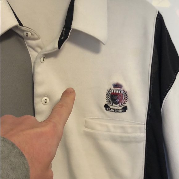 Vintage Alan Sport Collar button up sweater XL - Picture 7 of 7